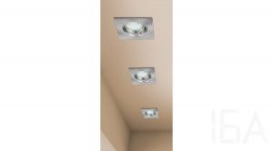 Rábalux  1054 Lite, szpot GU10 3W LED fix, 3-as szett, négyzet Süllyesztett fix spot lámpa 2