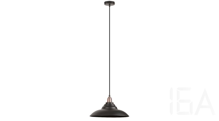 Rábalux  2910 Doug, indusztriális stílusú fekete függeszték Vintage lámpa 1
