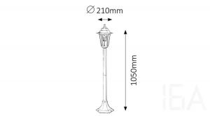 Rábalux  8209 Velence, kültéri állólámpa, H105cm Kültéri állólámpa 2