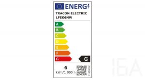 Tracon  LFEK6NW Védett, kerek fali LED lámpatest Kültéri fali lámpa 1
