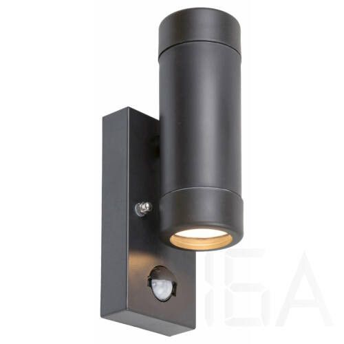 Rábalux  8835 Medina kültéri fali lámpa, mozgásérzékelős, fekete, GU10 Kültéri fali lámpa 0