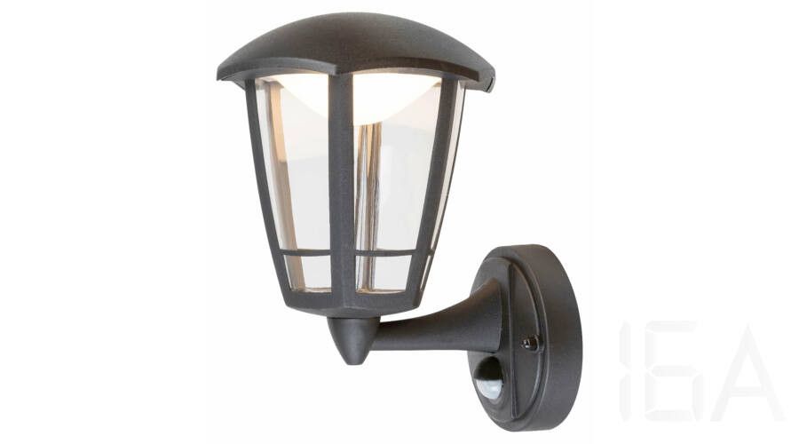 Rábalux  7849 Sorrento kültéri fali lámpa, mozgásérzékelős, matt fekete, LED Kültéri fali lámpa 2