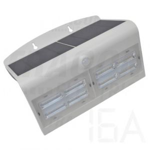 Tracon  Napelemes LED fali világítótest mozgásérzékelővel, fehér, LSLBW7W Kültéri mozgásérzékelős lámpa 0