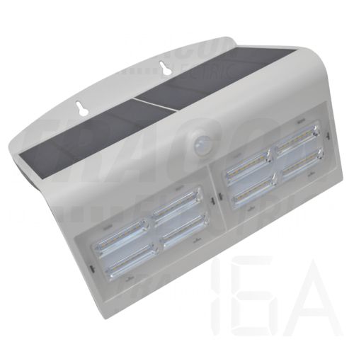 Tracon  Napelemes LED fali világítótest mozgásérzékelővel, fehér, LSLBW7W Kültéri napelemes lámpa 0