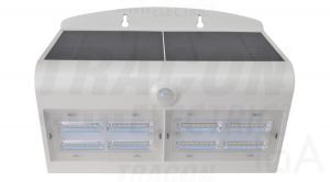 Tracon  Napelemes LED fali világítótest mozgásérzékelővel, fehér, LSLBW7W LED reflektor 1